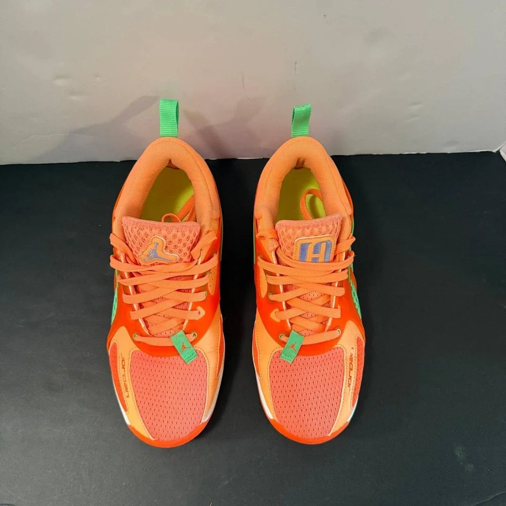 Jordan Luka 3 Motorsport Safety Orange Green Mens Basketball Shoes Size 6